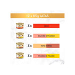 Purina Gourmet Gold Pedacinhos em Molho Seleção Sabores 12x85 g