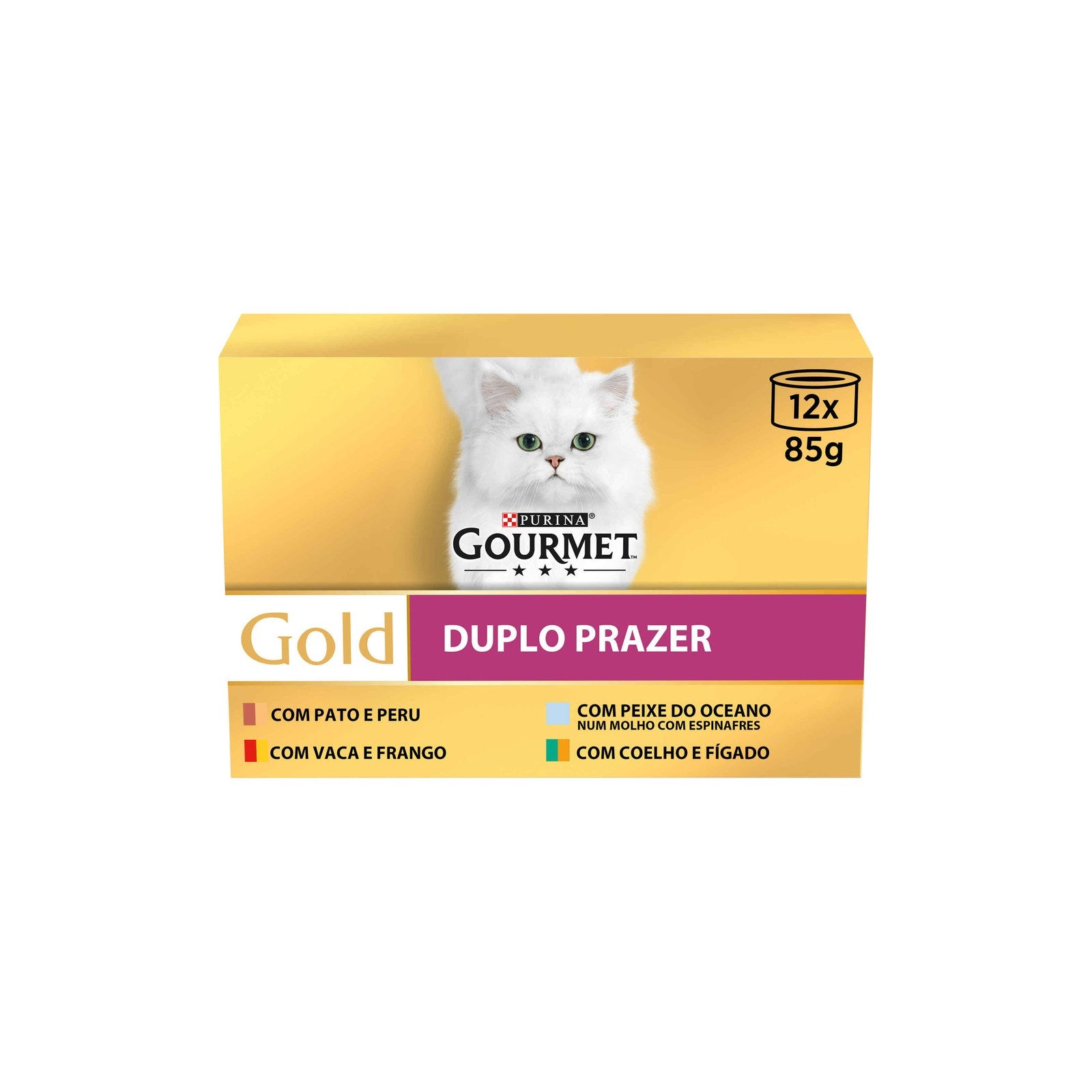 Purina Gourmet Gold Duplo Prazer Multipack para Gato 12x85 g
