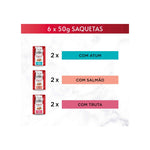 Purina Gourmet Mon Petit Comida Húmida Peixe para Gato Adulto 6x50 g