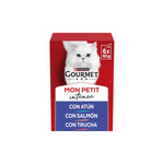 Purina Gourmet Mon Petit Comida Húmida Peixe para Gato Adulto 6x50 g