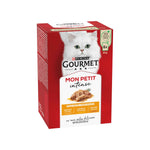 Purina Gourmet Mon Petit Comida Húmida Gato Adulto Aves 6x50 g