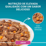 Purina One Comida Húmida para Gato Júnior Salmão Saquetas 4x85 g