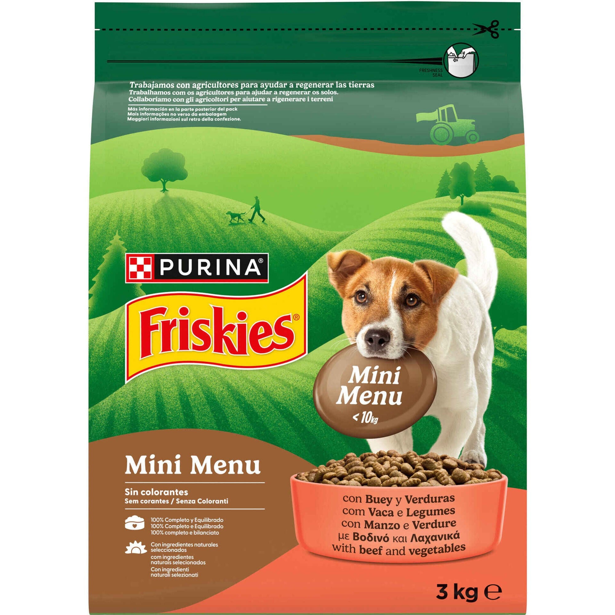 Purina Friskies Mini Menu Ração Seca Cão Adulto Vaca 3 kg