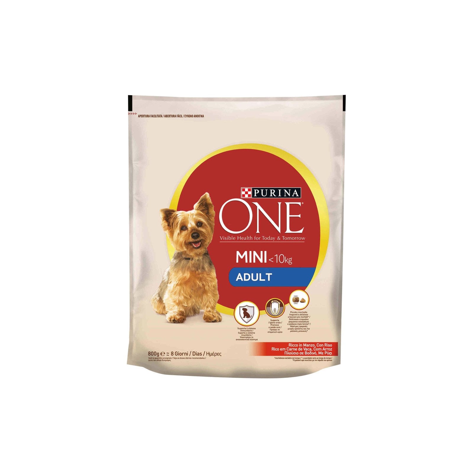 Purina ONE MINI/SMALL Ração Cão Júnior Frango e Arroz 800 g