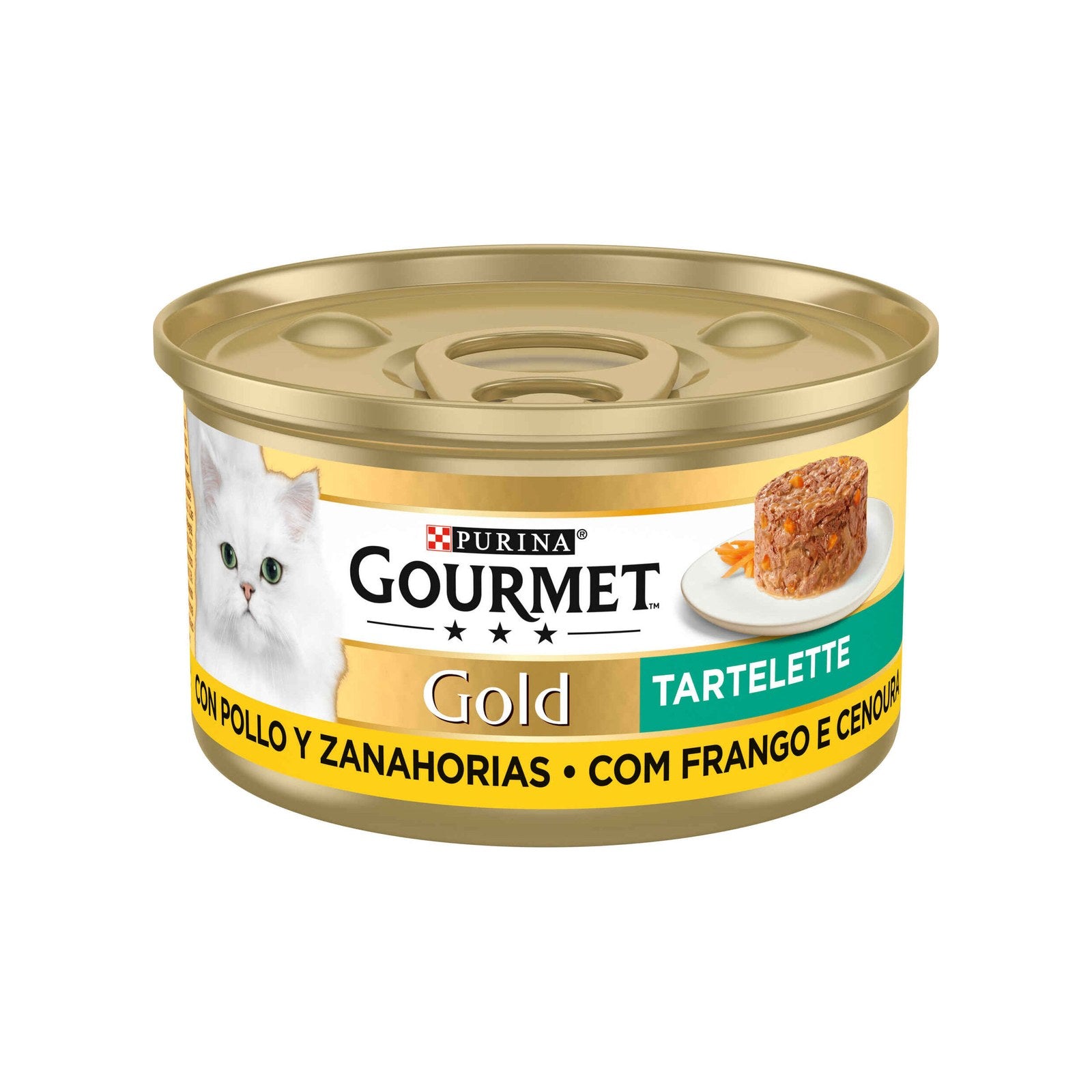 Purina Gourmet Gold Tartelette Frango e Cenouras Gato Adulto 85 g