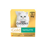 Purina Gourmet Gold Tartelette Seleção Sabores para Gato Adulto 8x85 g