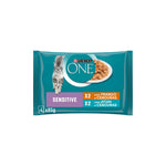 Purina One Sensitive Gato Adulto Frango e Atum em Molho 4x85 g