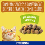 Purina Friskies Ração Gato Adulto Esterilizado Peru e Legumes 3 kg