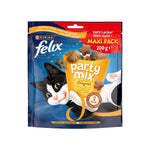 Purina Felix Party Mix Original para Gato Adulto, Frango, Fígado e Peru 200 g