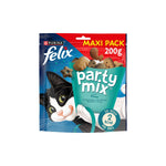 Snack para Gato Purina Felix Party Mix Ocean Salmão, Bacalhau e Truta 200 g