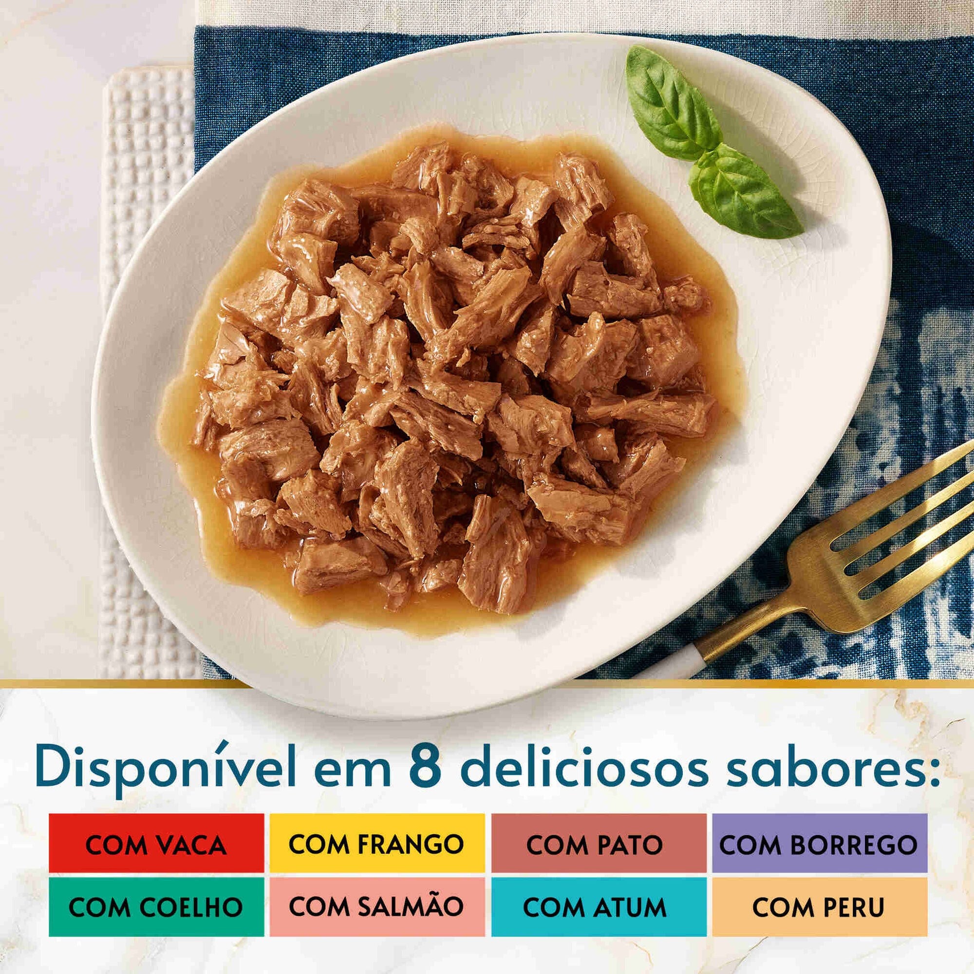 Purina Gourmet Perle Comida Húmida Gato Adulto, Saquetas 12x85 g