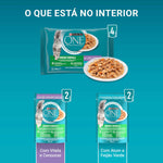 Purina One Gato Adulto Indoor Atum e Vitela, 4x85 g
