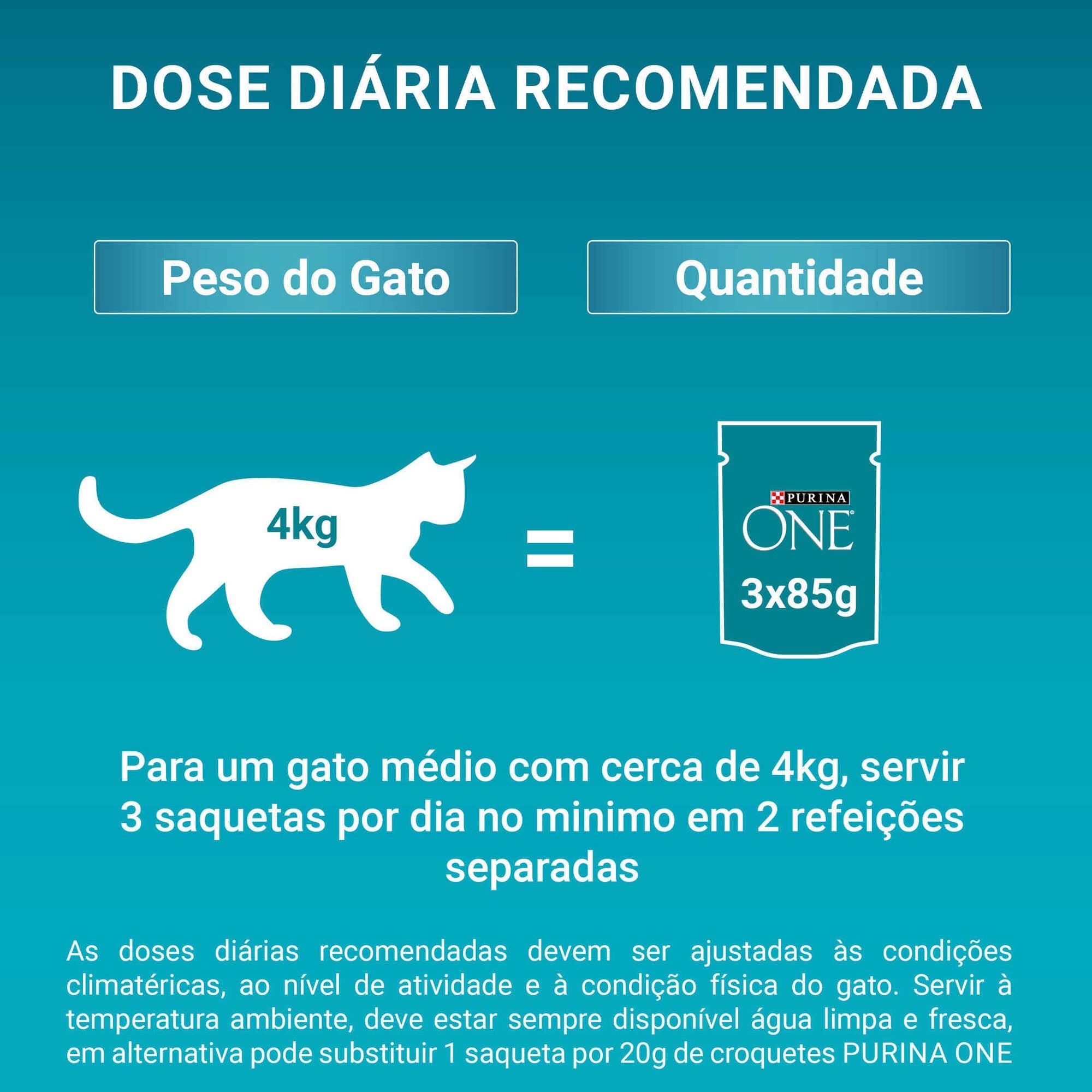 Purina One Comida Húmida Gato Esterilizado Salmão e Peru 4x85g