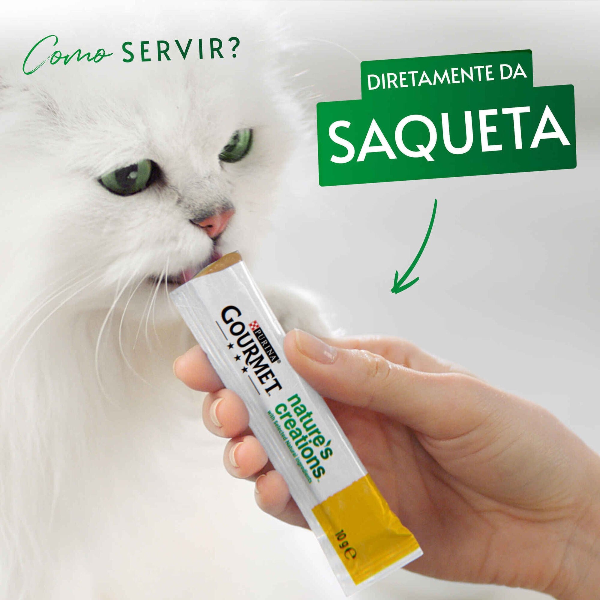 Purina Gourmet Nature Puré de Salmão para Gato Adulto 5x10 g