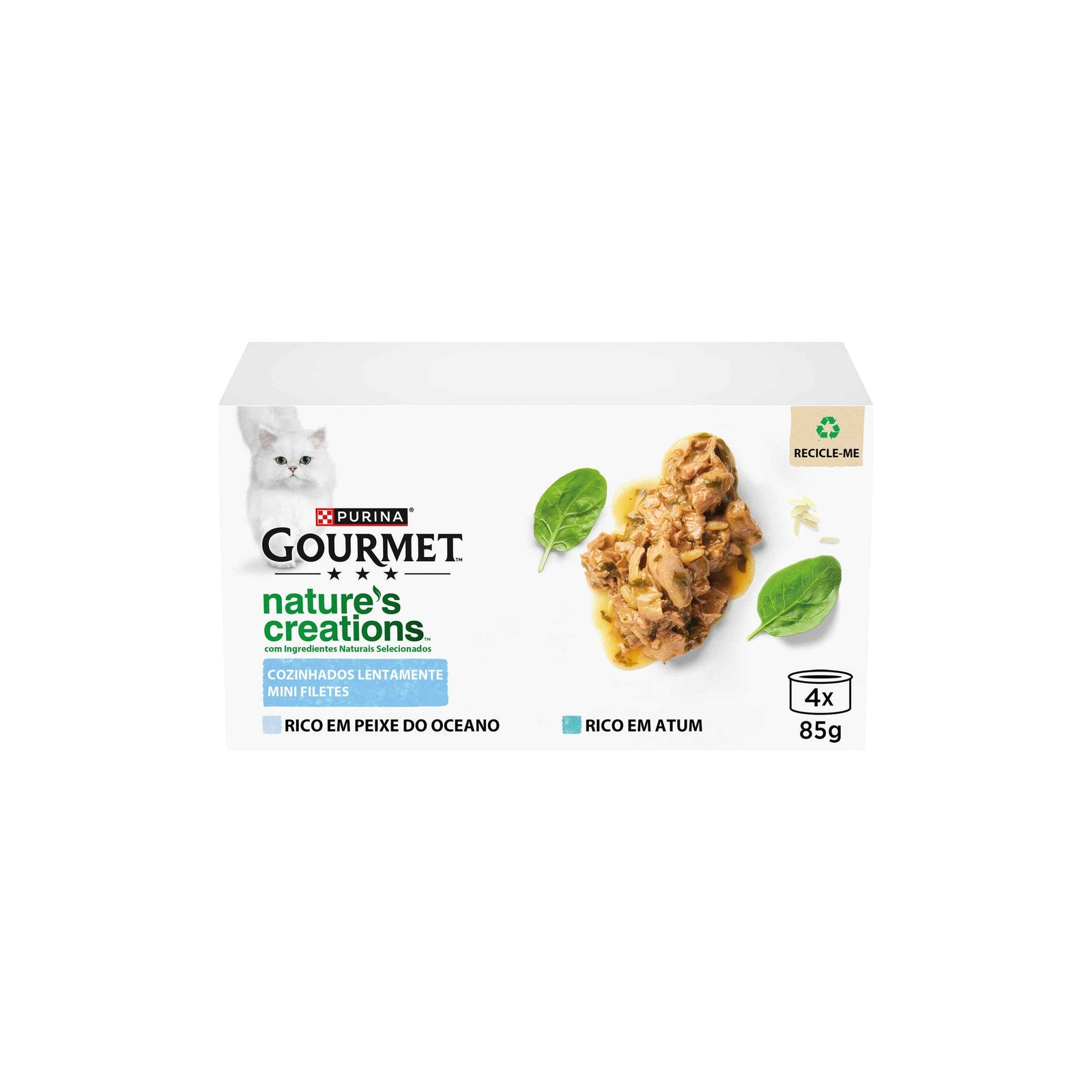 Purina Gourmet Nature's Creations Atum para Gato Adulto 4x85 g