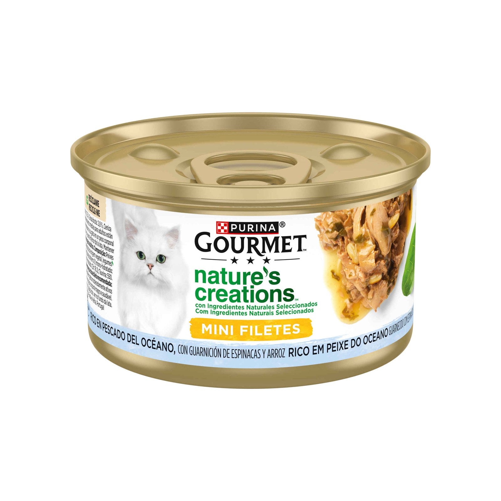 Purina Gourmet Nature's Creations Comida Húmida Gato Adulto Peixe do Oceano 85 g