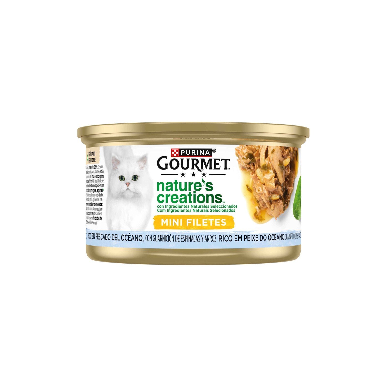 Purina Gourmet Nature's Creations Comida Húmida Gato Adulto Peixe do Oceano 85 g