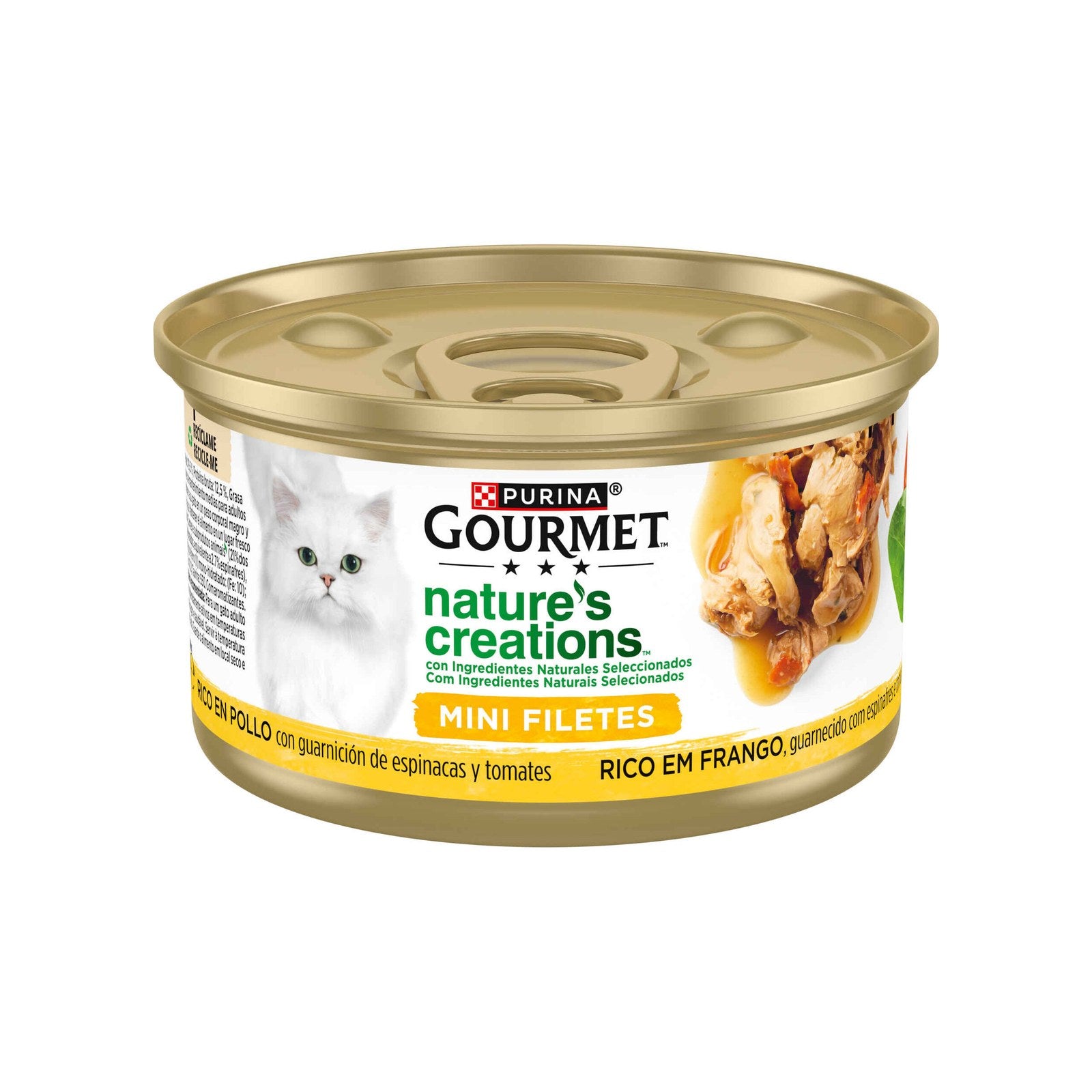 Purina Gourmet Nature's Creations Mini Bifes Frango 85 g