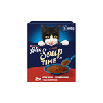 Purina Felix Soup Filetti Seleção do Campo para Gato, 6x48g