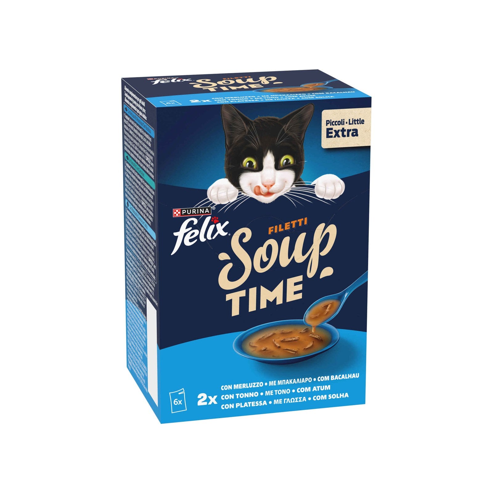 Purina Felix Soup Filetti Seleção Peixe para Gato 6x48G