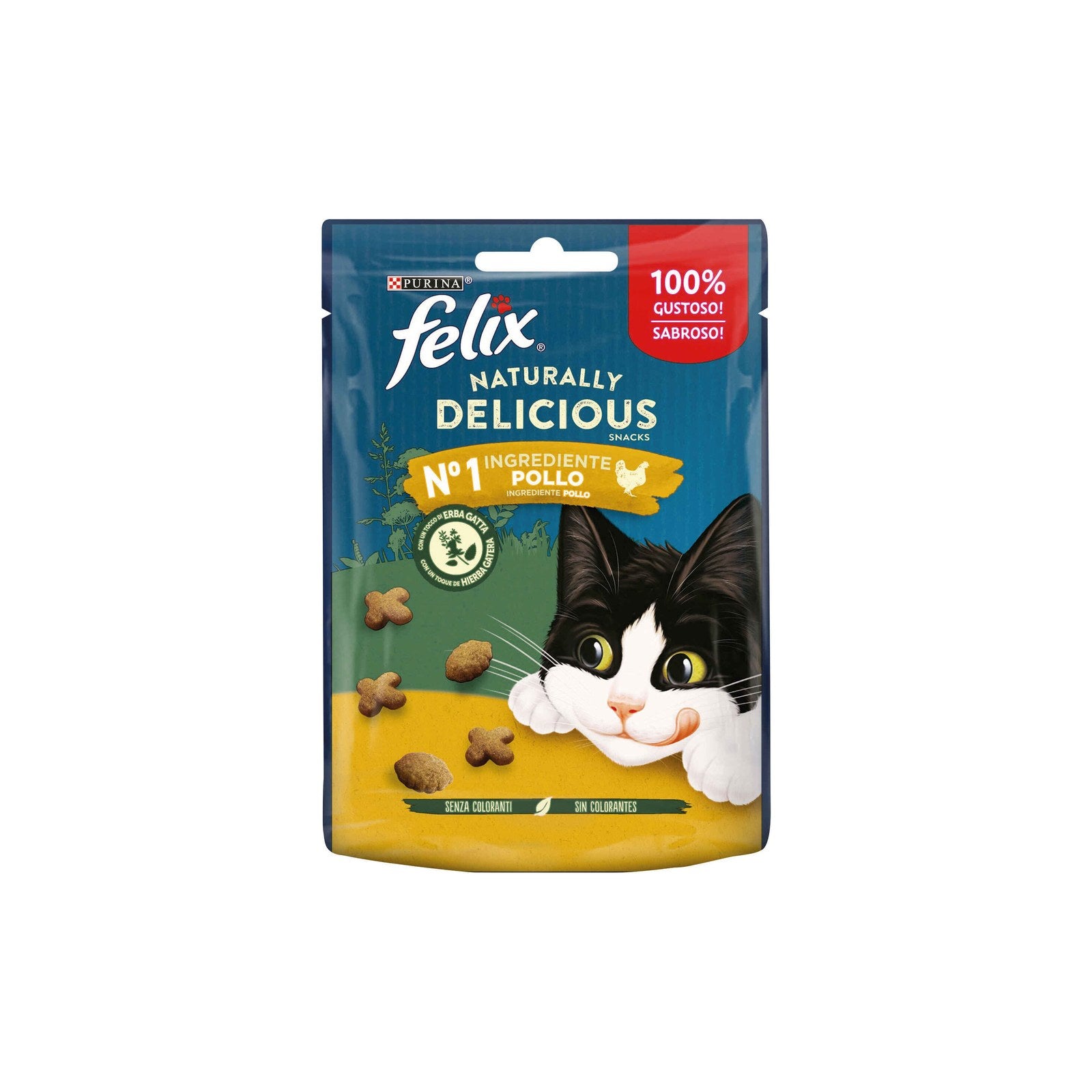 Purina Felix Naturally Delicious Snack para Gato Frango 50 g