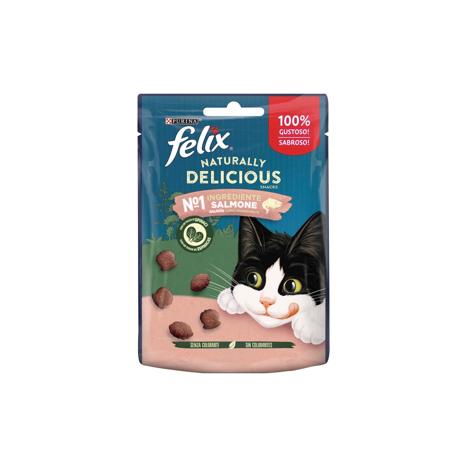 Snacks Purina Felix Naturally Delicious Salmão para Gato 50 g