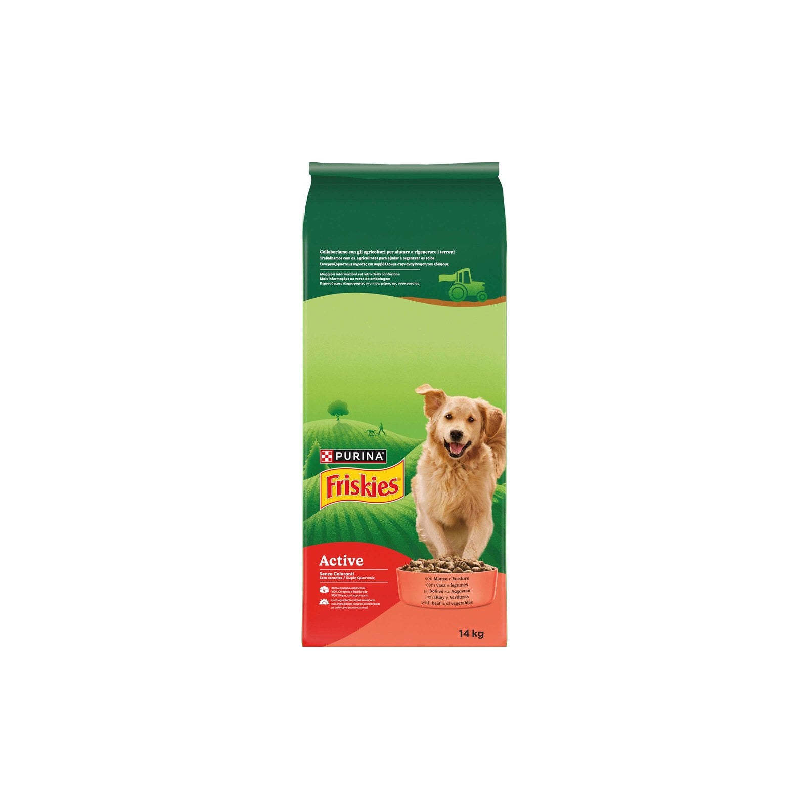 Purina Friskies Active Vaca para Cão Adulto 14 kg