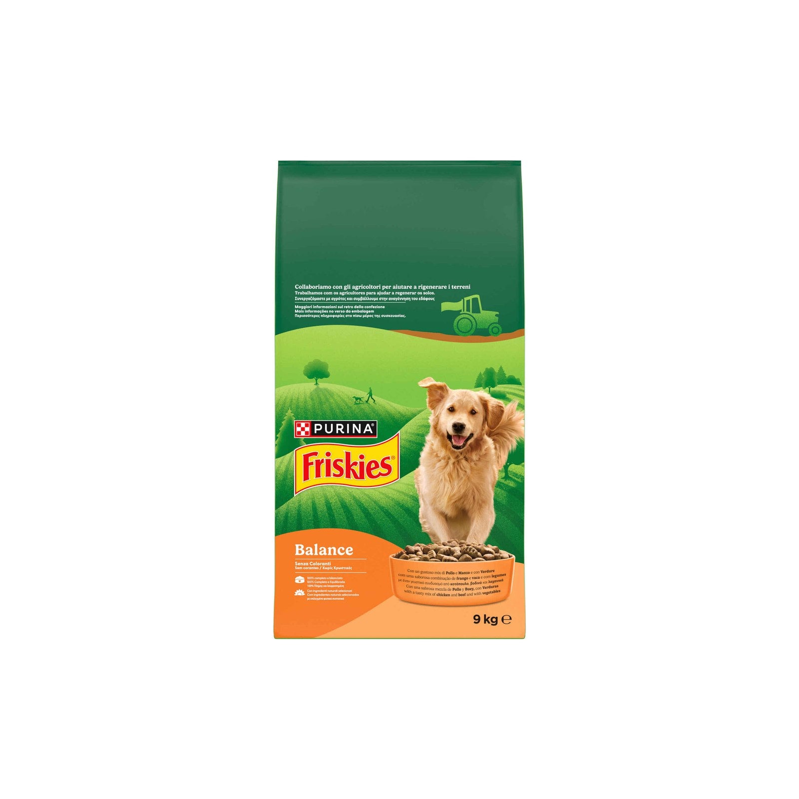 Friskies Balance Ração Seca Cão Adulto Frango e Legumes 9 kg