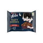 Comida Húmida para Gato Felix Tasty Shreds Seleção do Campo 320 g 4x80 g