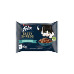 Comida Húmida para Gato Felix Tasty Shreds Seleção de Peixe 320 g 4x80 g
