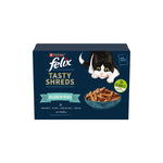 Purina Felix Tasty Shreds Seleção Peixes para Gato, 12x80g