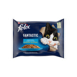 Purina Felix Fantastic Gato Seleção Peixes em Gelatina 4x85g