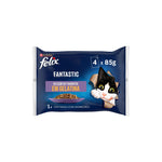 Purina Felix Fantastic Seleção de Favoritos em Gelatina 4x85g