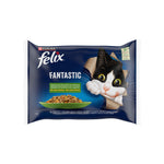 Purina Felix Fantastic Gato Adulto Seleção Legumes em Gelatina 4x85g