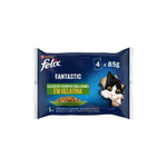 Purina Felix Fantastic Gato Adulto Seleção Legumes em Gelatina 4x85g
