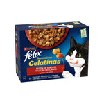 Purina Felix Sensations Gelatinas Gato, Saborosa Seleção 12x85g