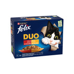 Purina Felix Fantastic Duo Saborosa Seleção Gato 12x85 g