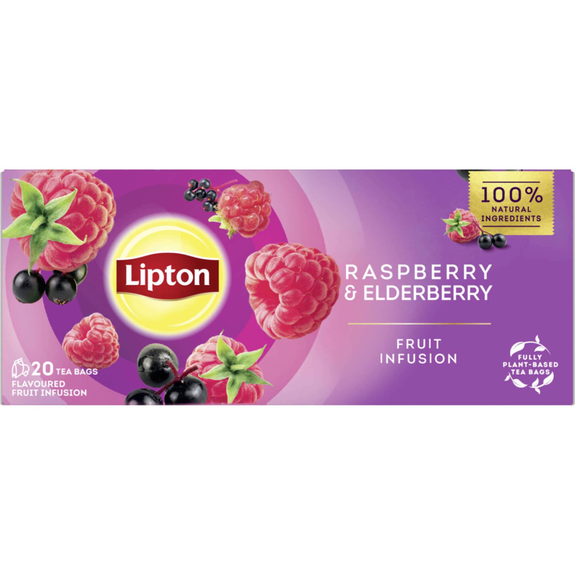 Infusão de Framboesa e Sabugueiro Lipton 32 g 20 un