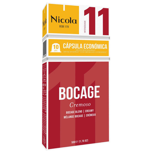 Nicola Bocage Cápsulas Café Compatível Nespresso Int. 7 - 10 caps