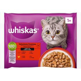 Comida Húmida Whiskas para Gato Adulto Seleção de Carnes