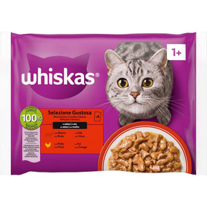 Comida Húmida Whiskas para Gato Adulto Seleção de Carnes