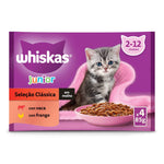 Comida Húmida para Gato Júnior Whiskas Seleção de Carnes