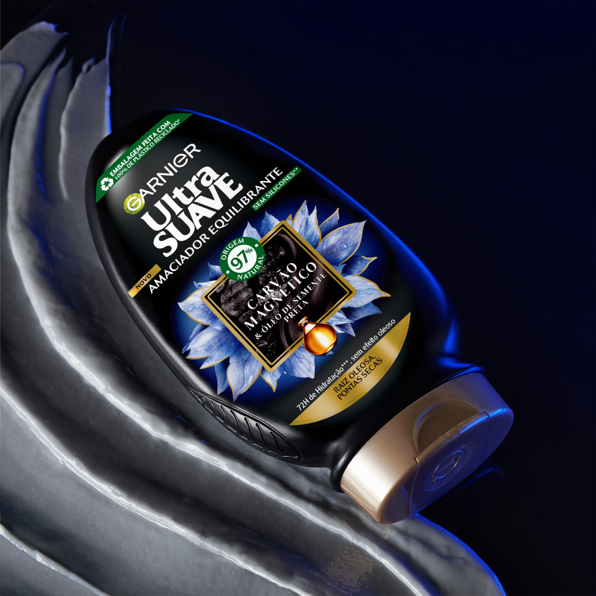 Garnier Ultra Suave Condicionador Carvão Magnético 400 ml
