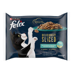 Comida Húmida para Gato Purina Felix Deliciously Sliced 4x80 g