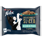 Comida Húmida para Gato Purina Felix Deliciously Sliced 4x80 g