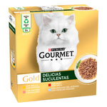 Purina Gourmet Gold Delícias Suculentas Multivariedade para Gato Adulto 8x85 g
