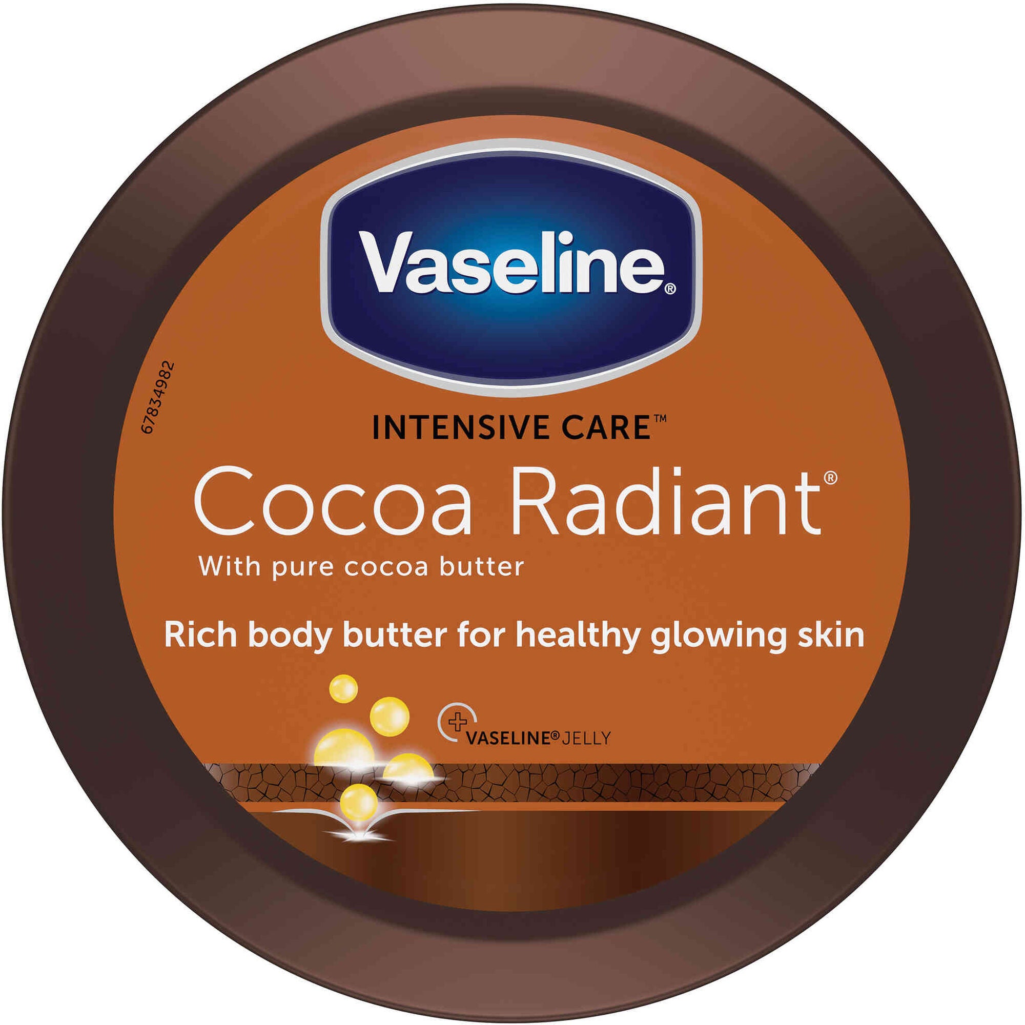 Creme Corporal Vaseline Cocoa Radiant Manteiga de Cacau 247 g 250 ml