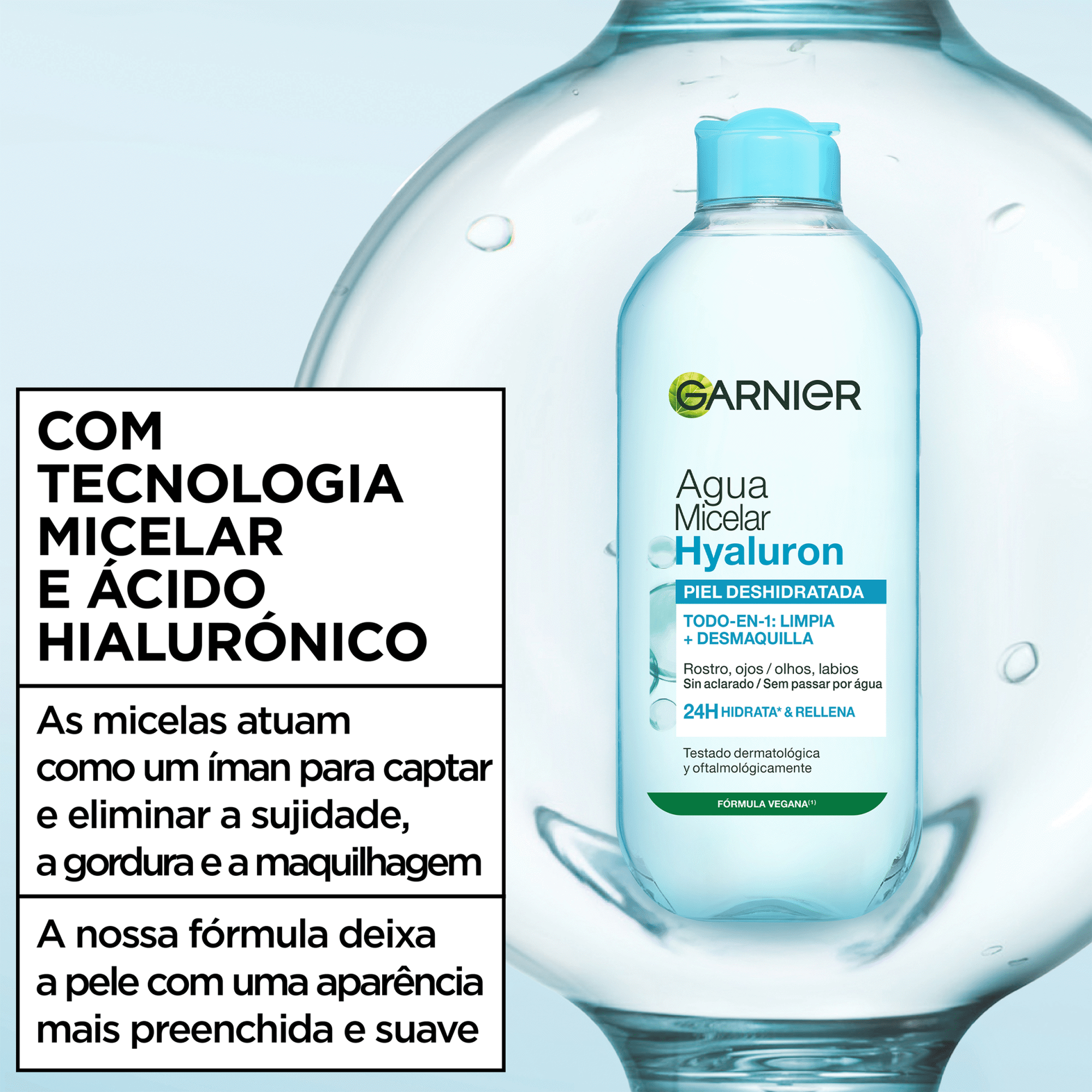 Garnier Skin Active Água Micelar Aloe Hialurónico 400 ml