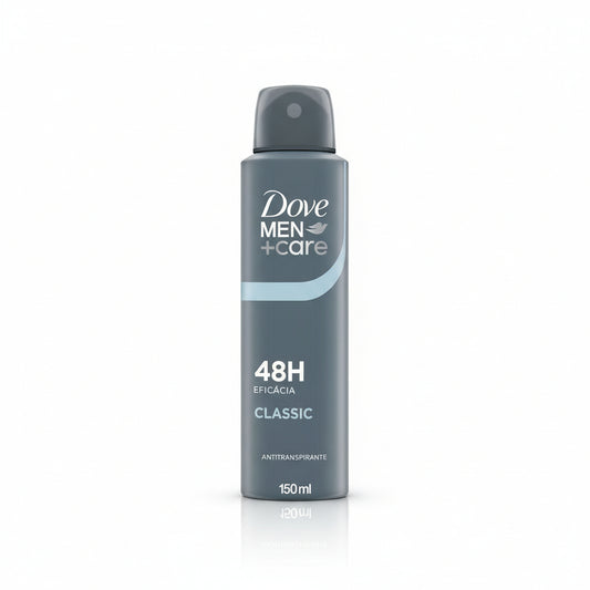 Dove Men+Care Classic Desodorizante 48h Spray 150 ml — embalagem