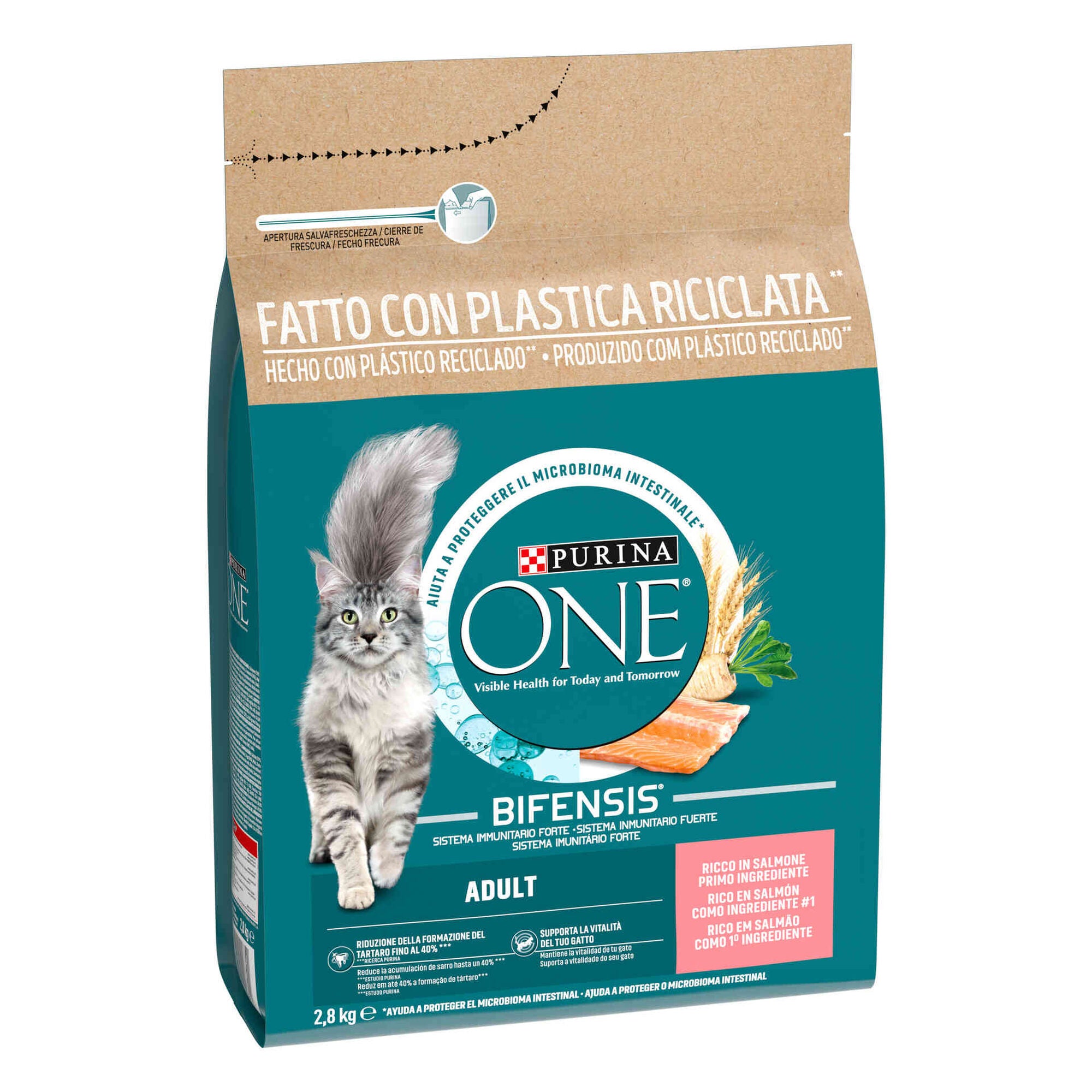 Ração Purina One para Gato Adulto com Salmão 2,8 kg